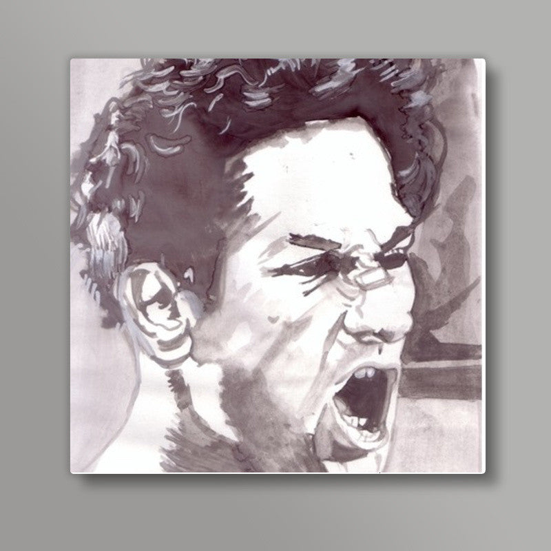 Hollywood star Robert De Niro is the raging bull Square Art Prints