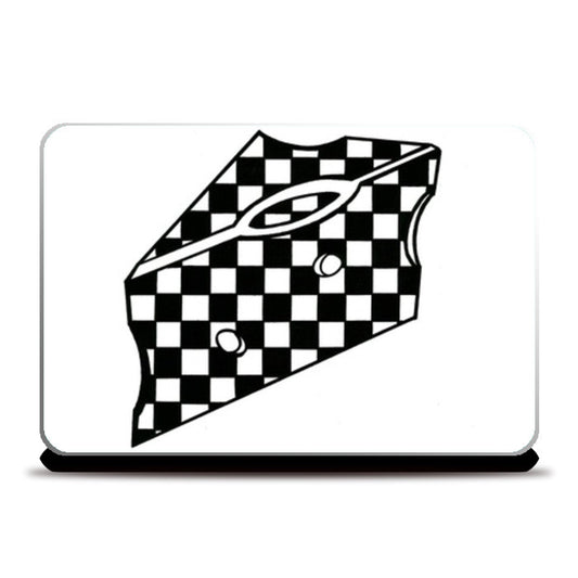 When Cheesy Life turns Black & White | Geometric | Abstract  Laptop Skins