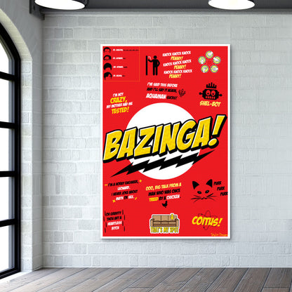 Big Bang Theory Bazinga Wall Art