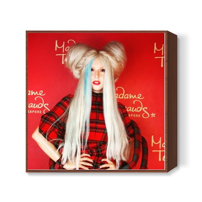 #LadyGaga Madame Tussauds Square Art Prints