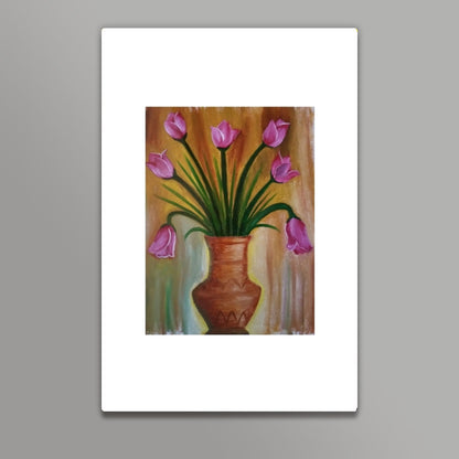 Flower Vase Oil Painting Wall Art