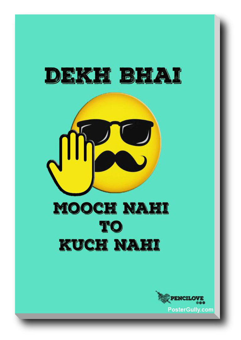 Brand New Designs, Mooch Nahi Light Green Artwork