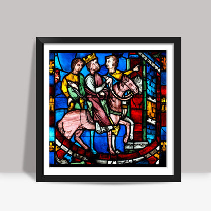 Theodosius Arrives at Ephesus, from a Scene from the Legend of the Seven Sleepers of Ephesus Square Art Prints