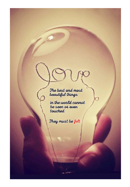 Wall Art, Love bulb