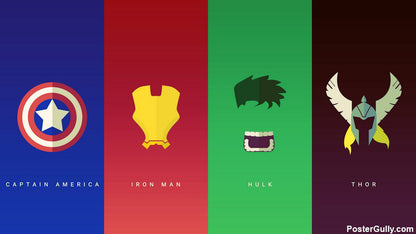 Wall Art, Avengers Hipster Artwork