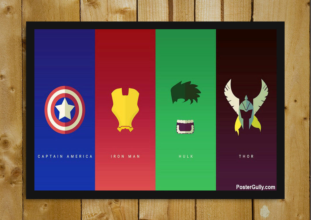 Wall Art, Avengers Hipster Artwork