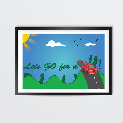 GO ride Wall Art