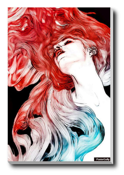 Brand New Designs, Red Blue Girl Artwork