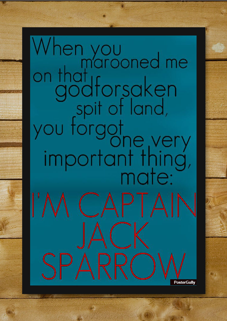 Brand New Designs, Captain Jack Sparrow Artwork