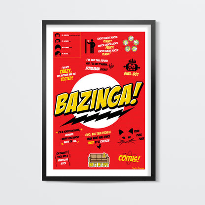 Big Bang Theory Bazinga Wall Art