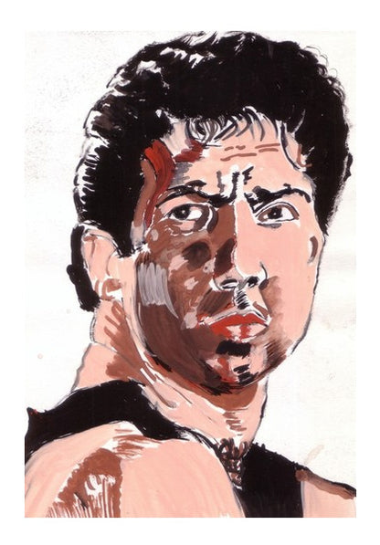 Sunny Deol was powerful as the angry young man in Ghayal Wall Art