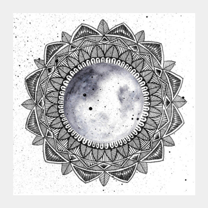 Moon Mandala Square Art Prints PosterGully Specials