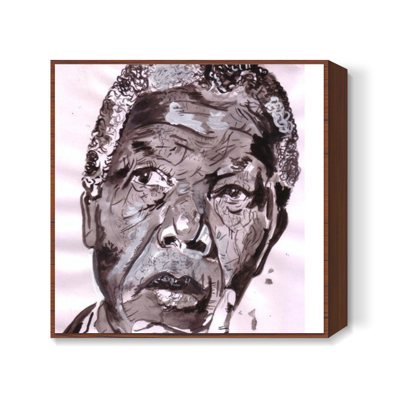 Equality was the only colour that Nelson Mandela could see Square Art Prints