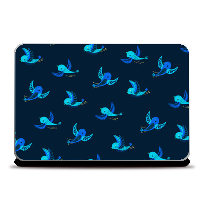 Peach BG, Orange and Yellow Birds Laptop Skins