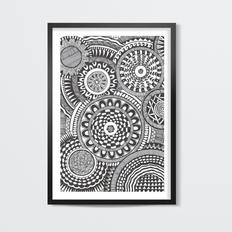 Prints in Circles Wall Art