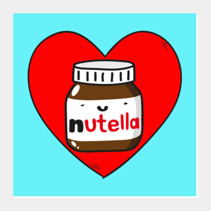 Love Nutella Square Art Prints