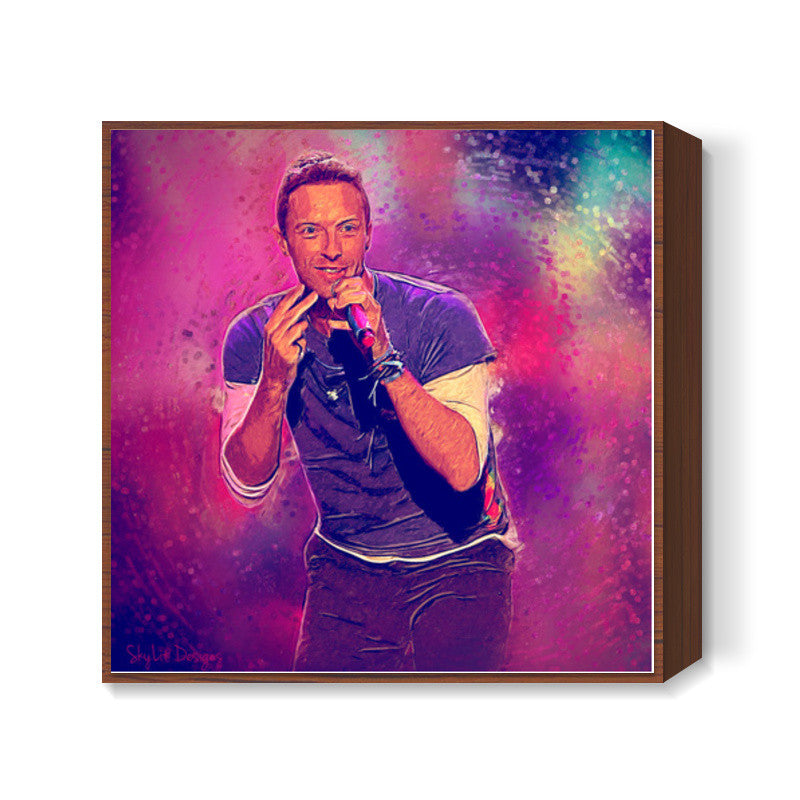 Chris Martin Coldplay Painting Square Art Prints