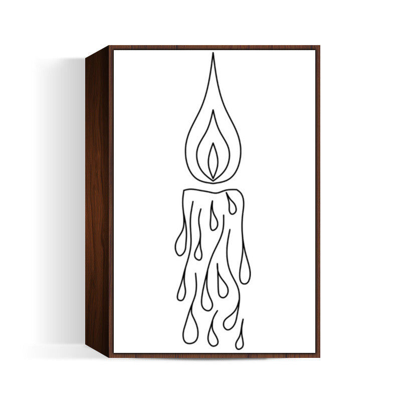 minimalist candel art  Wall Art