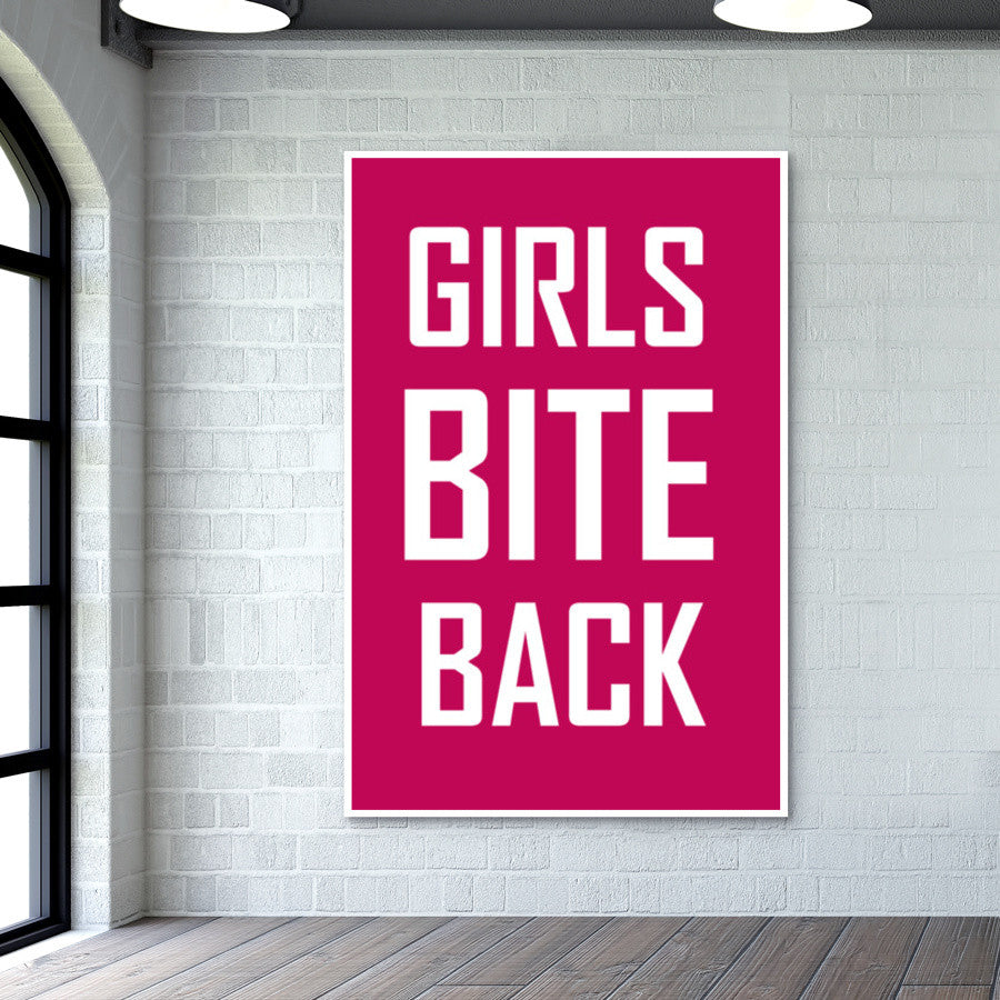 GIRLS BITE BACK Wall Art