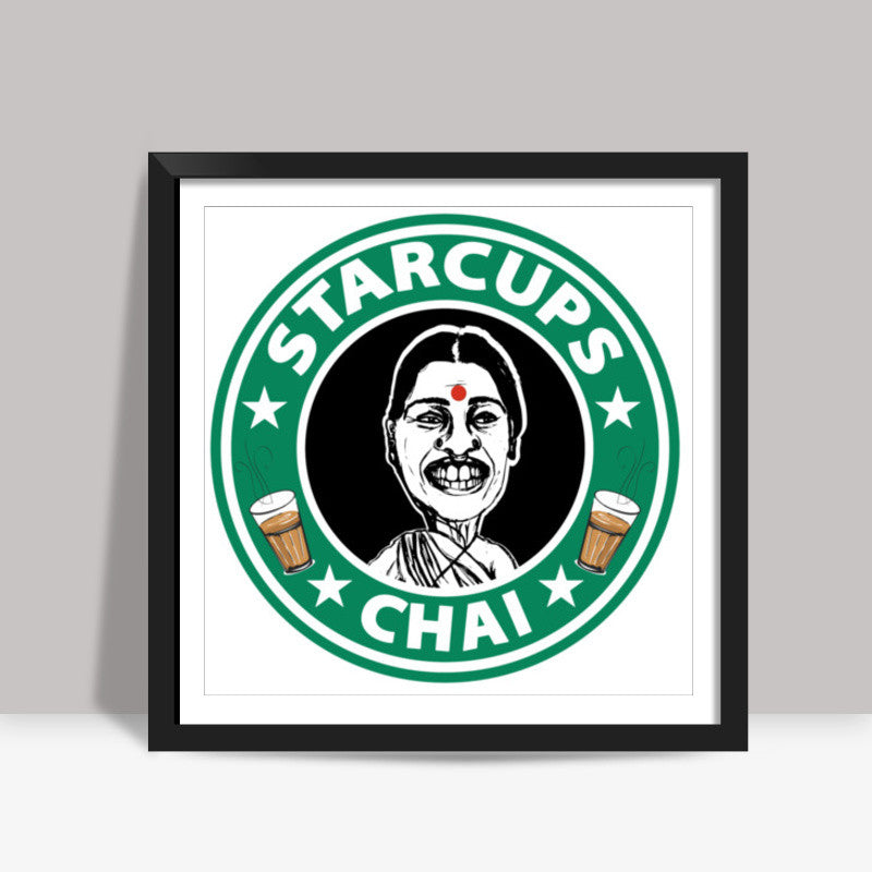 Starcups Chai Square Art Prints