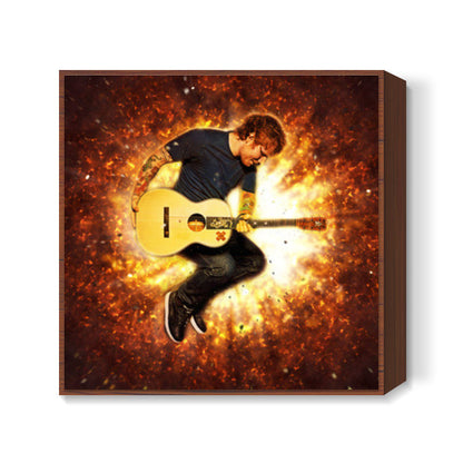 Ed Sheeran Fire Square Art Prints