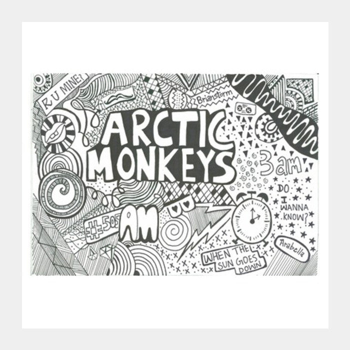 Square Art Prints, Arctic Monkeys Square Art Prints