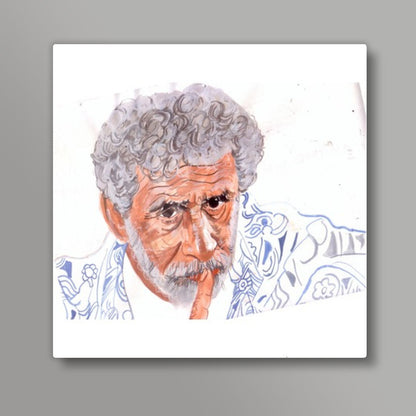 Versatile Naseeruddin Shah silences critics with his performances Square Art Prints