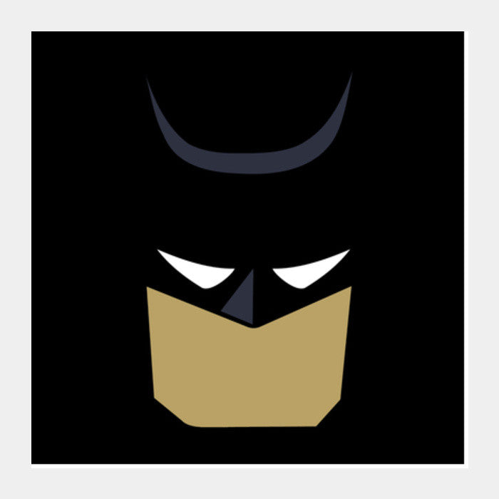 Minimalistic Dark Knight Square Art Prints