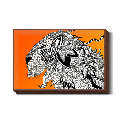 Majestic Lion Print Wall Art