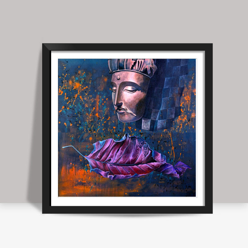 Bodhi over Large Leaf Square Art Prints