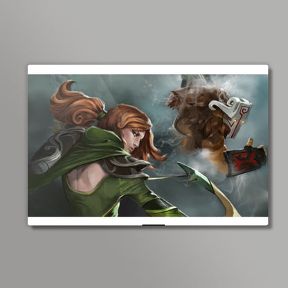 Windranger & Juggernaut- Dota 2 Wall Art