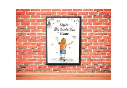 Wall Art, lights will guide you home poster Wall Art