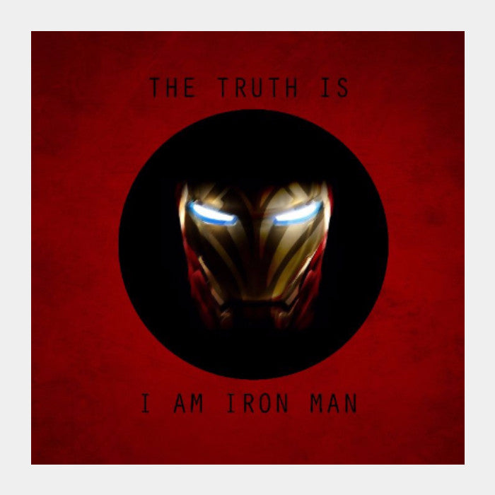 Square Art Prints, Iron Man