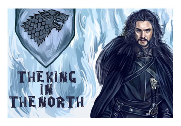 PosterGully Specials, the king in the north Wall Art