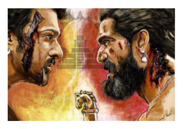 Baahubali Rage Wall Art