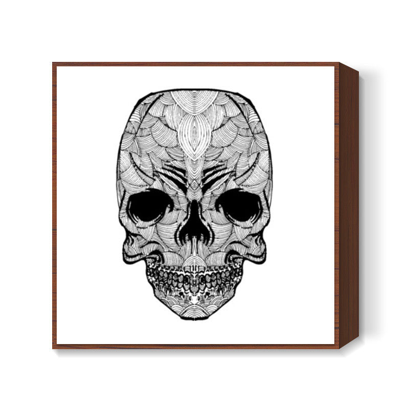 Doodle skull Square Art | Pradeep Chauhan