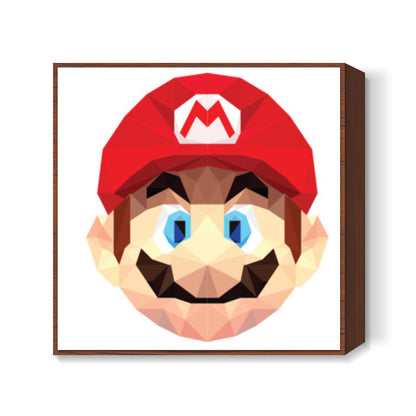 Mario Low Poly Square Art Prints