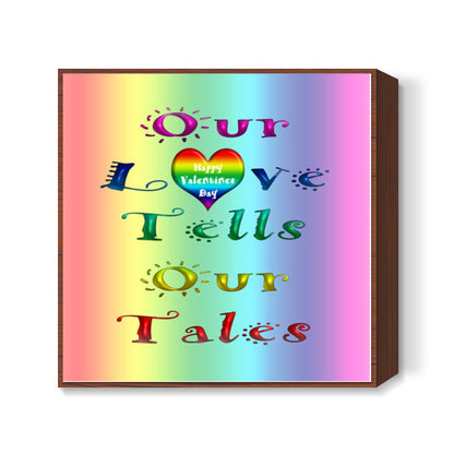 Rainbow Love Tales_1 Square Art Prints