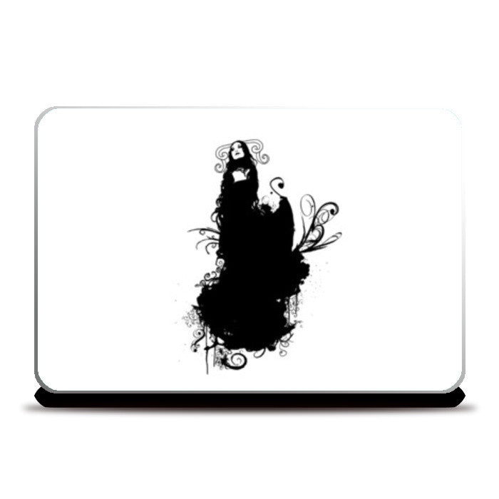 Laptop Skins, Silent Black Angel Laptop Skins