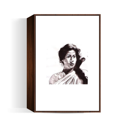 Madhubala enchants with her simplicity Wall Art