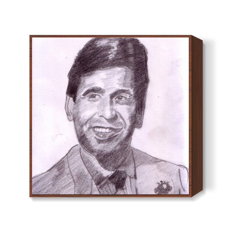 Bollywood superstar Dilip Kumar excelled in comic, tragic and melodramatic roles Square Art Prints