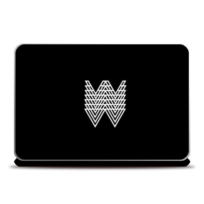 Abstract W laptop Skin Laptop Skins