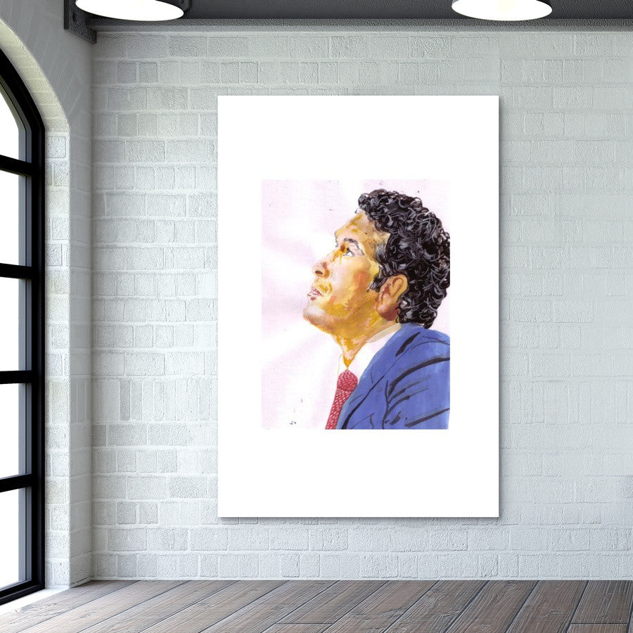 Sachin Tendulkar, the master blaster believes in looking up rather than giving up Wall Art