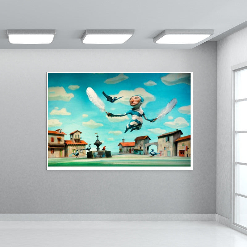 Flying like a bird Wall Art