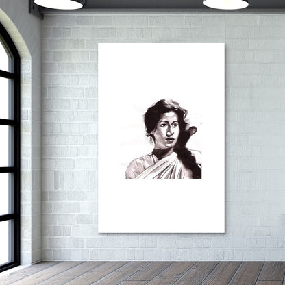 Madhubala enchants with her simplicity Wall Art