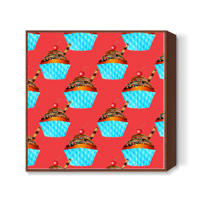 Cupcake Square Art Prints