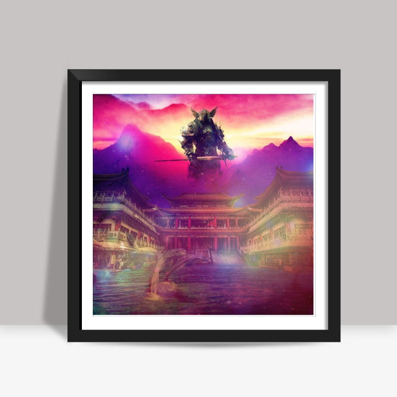 Heavens Warrior Square Art Prints