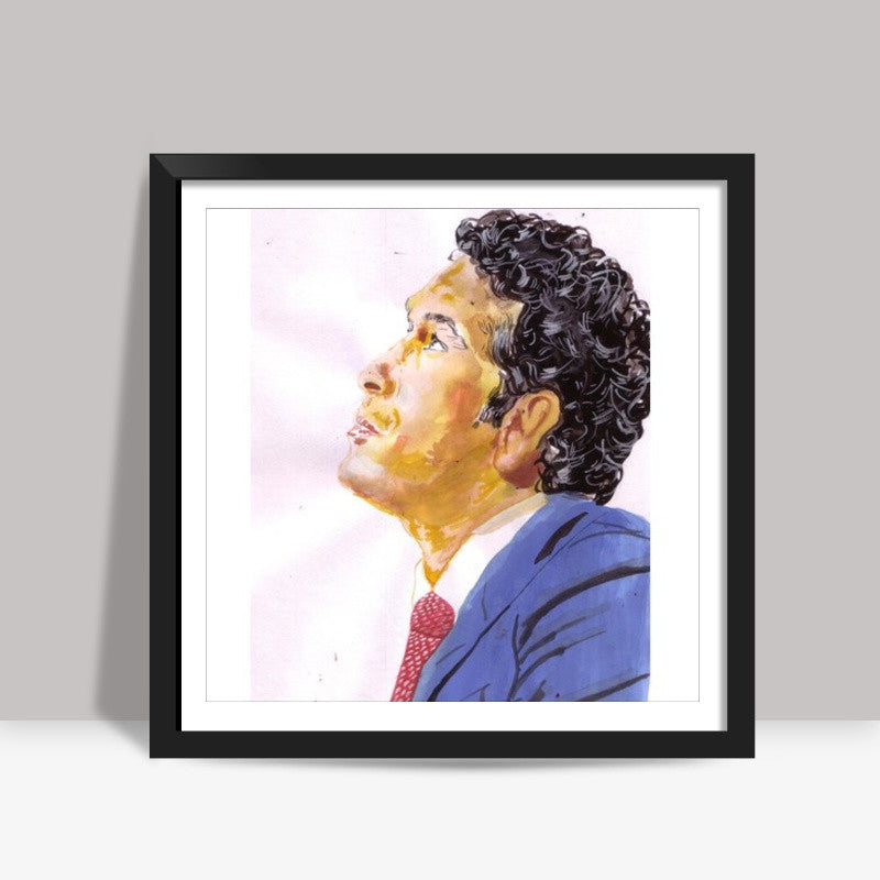 Sachin Tendulkar, the master blaster believes in looking up rather than giving up Square Art Prints