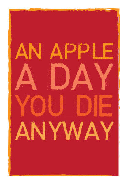 An Apple A Day ! Art PosterGully Specials