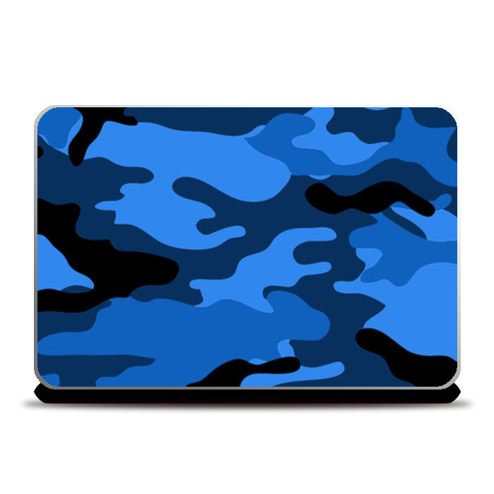 Blue Camo Laptop Skins